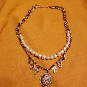 Lia Sophia Convertable Statement necklace